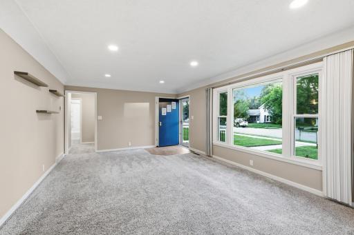 Beautiful family room that fills with natural light
