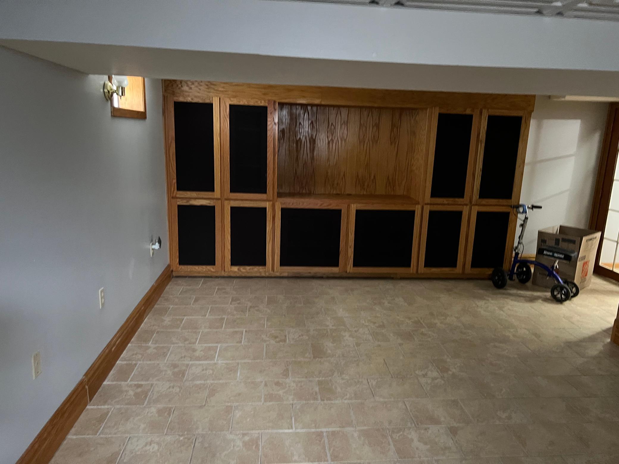 Family Room in Basement