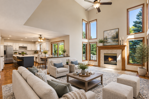 Virtually staged - such a beautiful space!