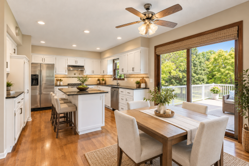 Virtually staged kitchen - stunning space!