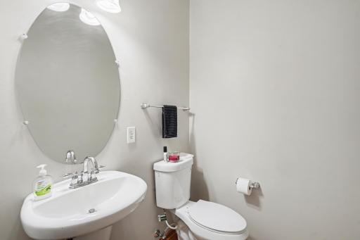 Main floor half bathroom