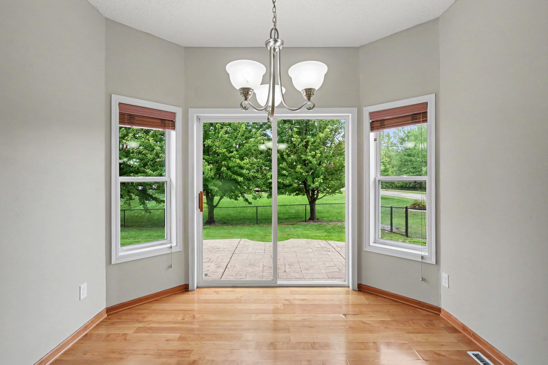 Adjoining to the kitchen is a space for your Dinette with patio door leading to backyard