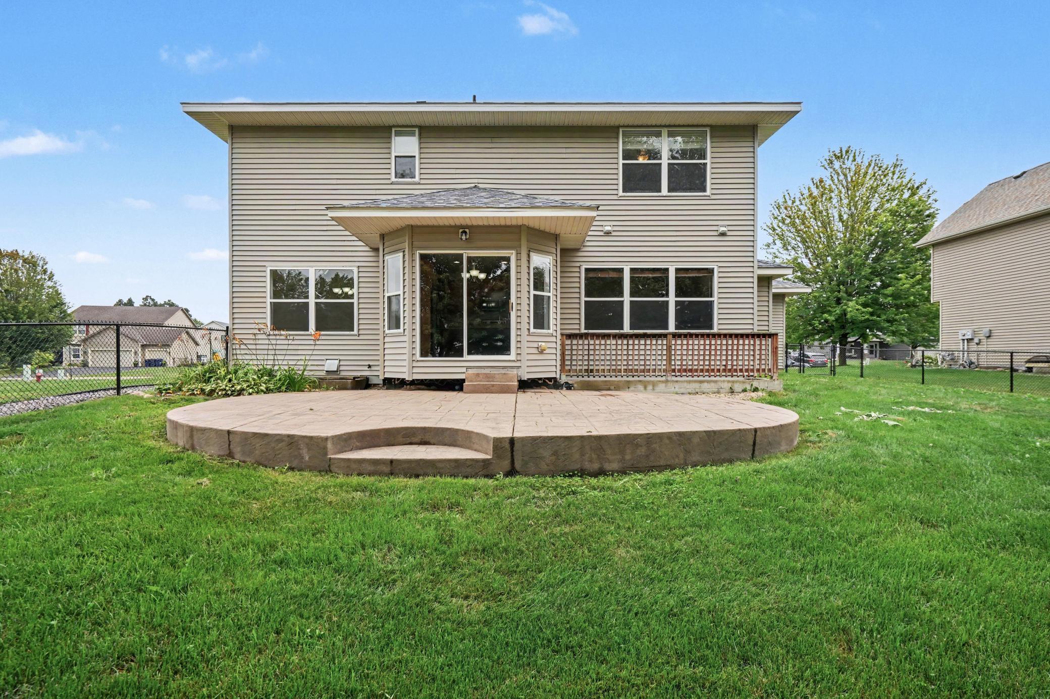 Backyard 25x18 patio is perfect for entertaining