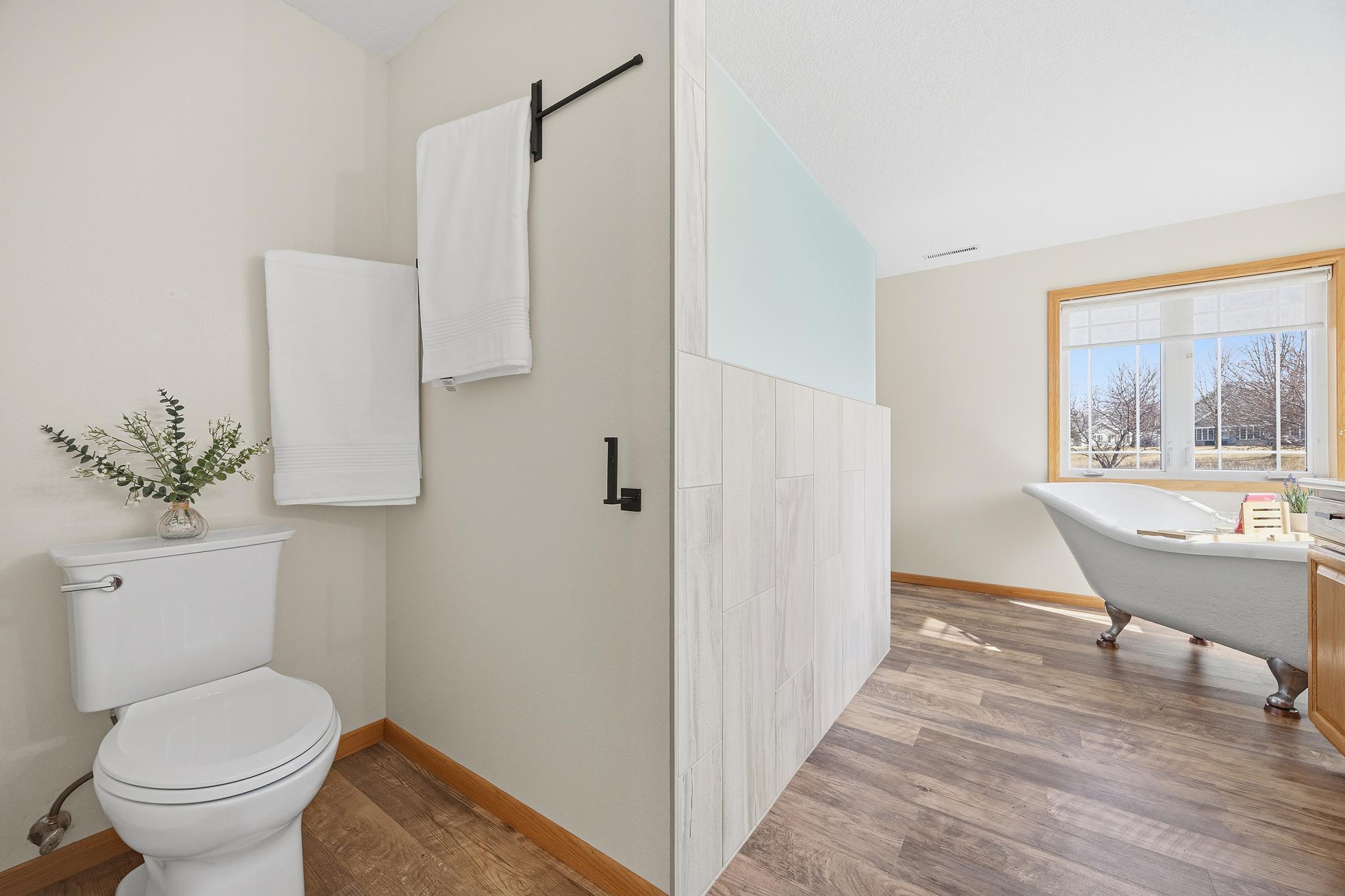 Large and private primary bathroom