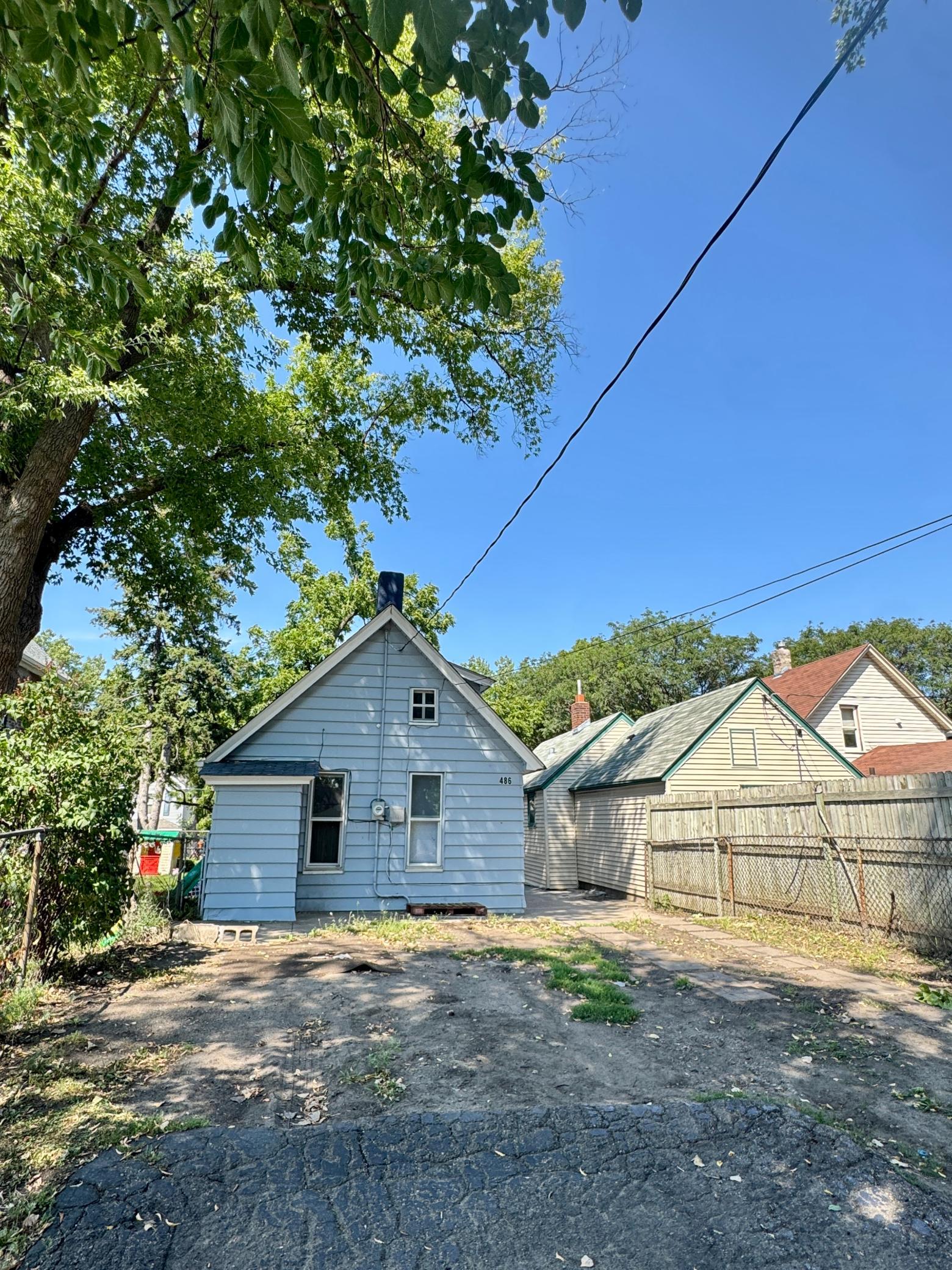 It features a privacy fence and lots of afternoon shade.