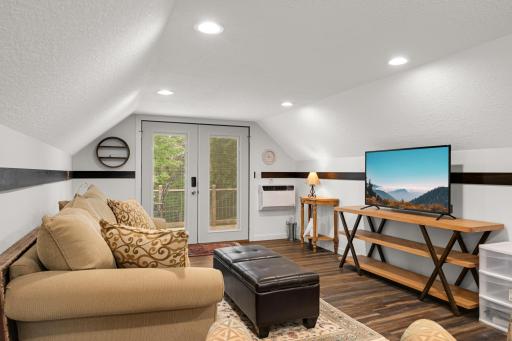 Finished bonus space above the garage, currently enjoyed as a bunkhouse.