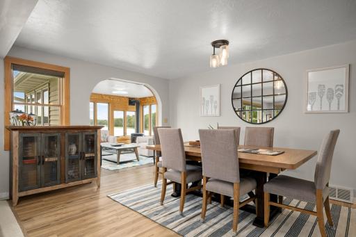 Stunning informal dining space for gatherings with friends and family.