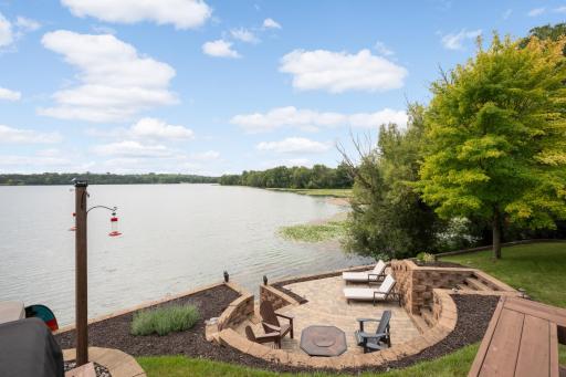 Paver patio is the perfect spot for bathing in the sun.