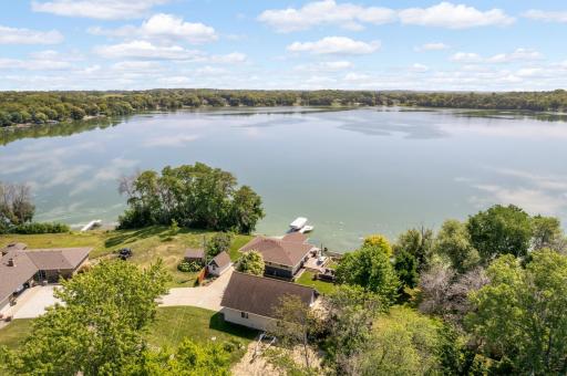 Lake life takes center stage at this one-of-a-kind property.