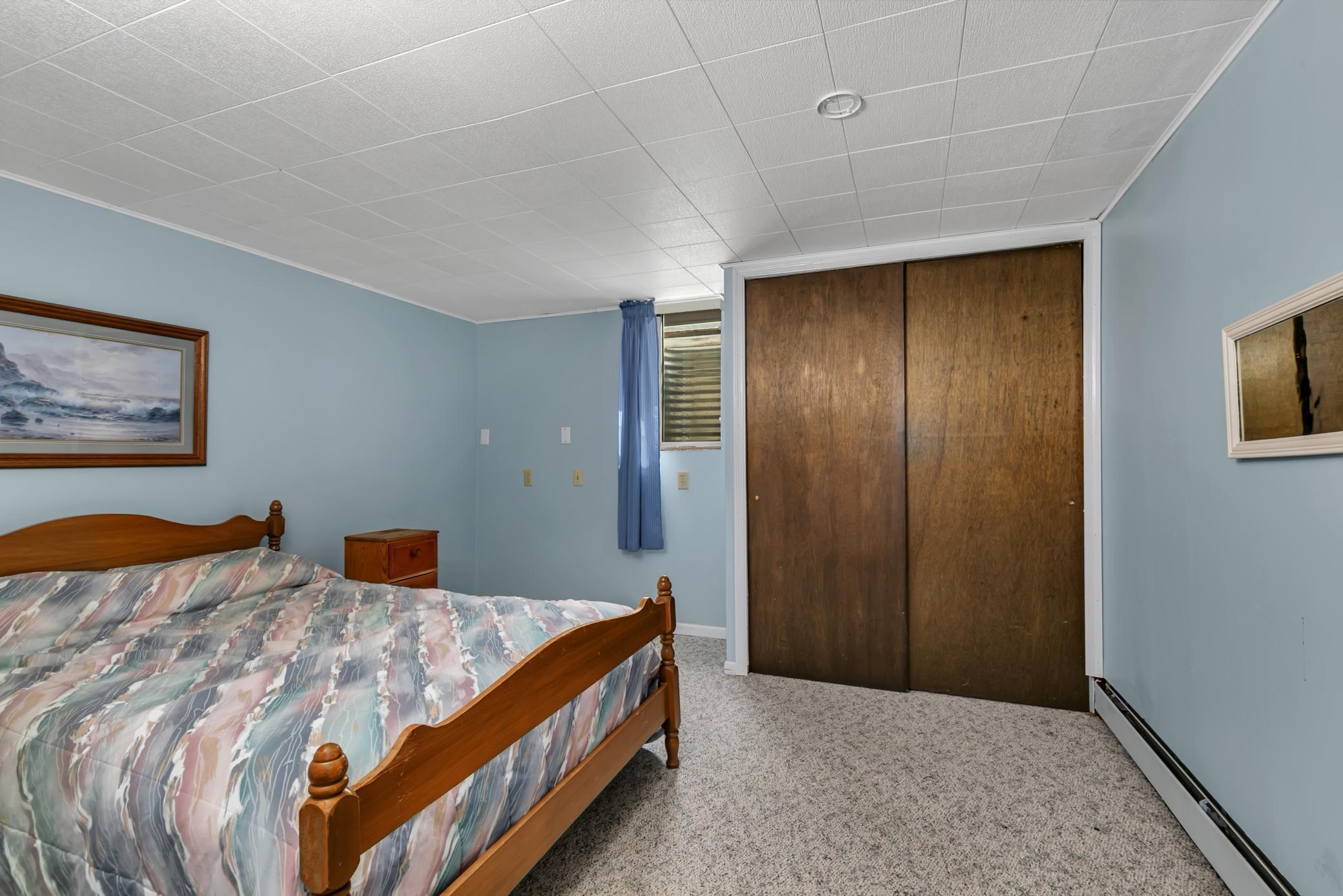 There are two additional bedrooms in the lower level.
