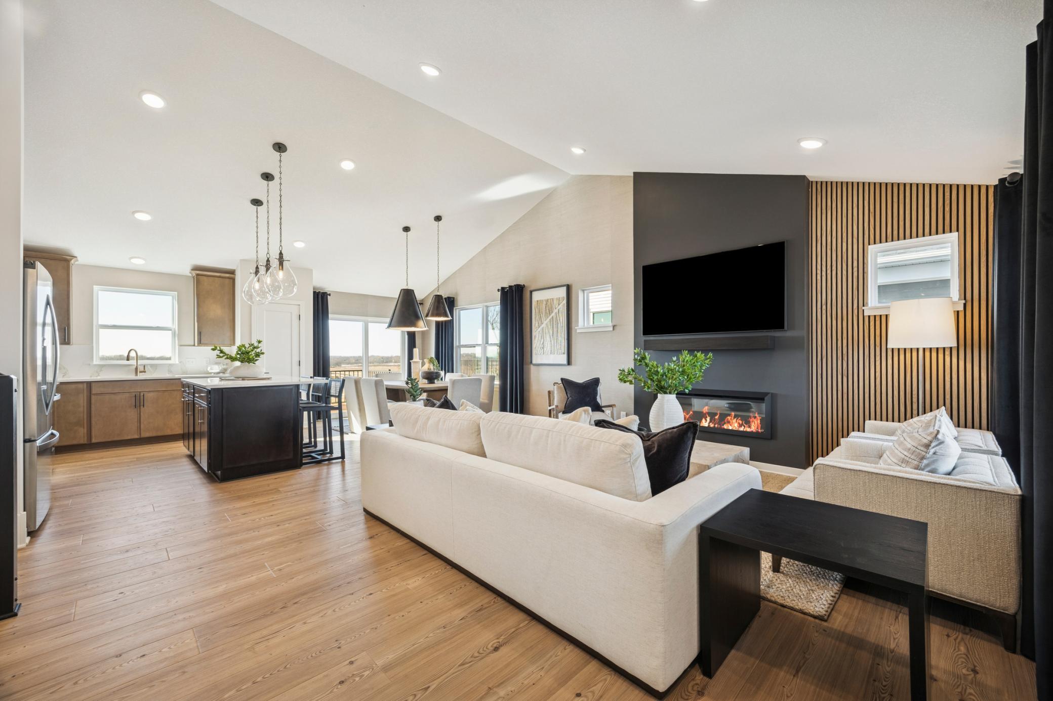 Main Floor With Vaulted Ceiling