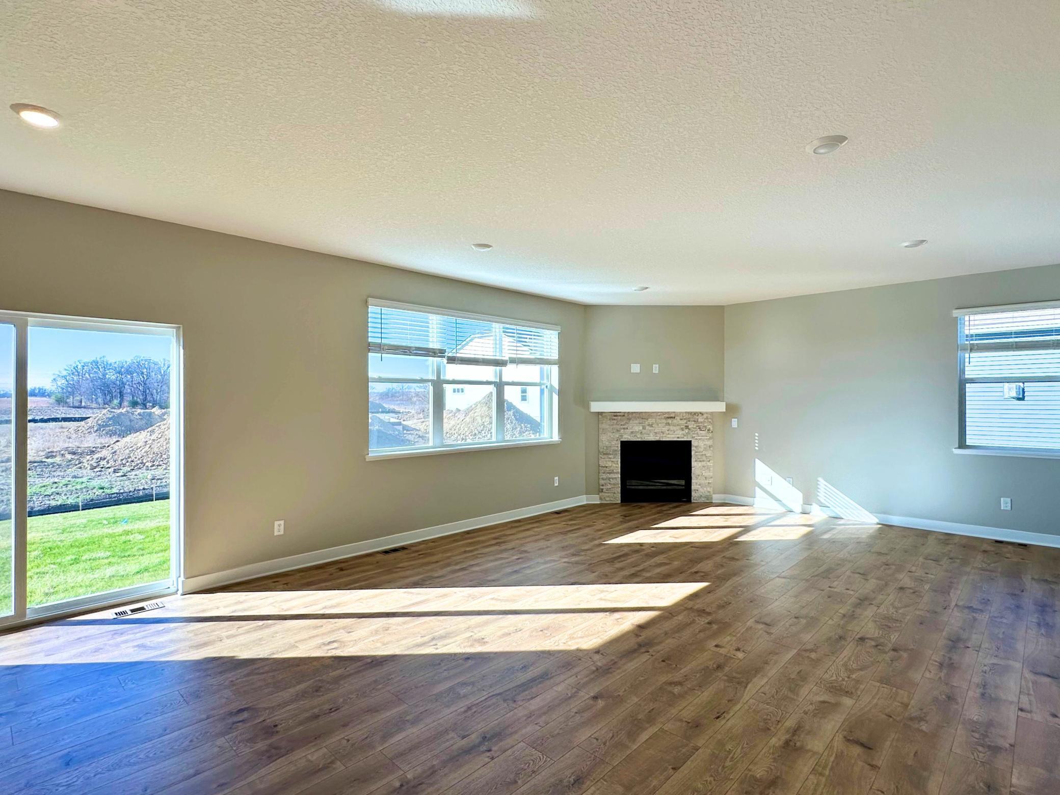 Home for sale will have an electric fireplace.