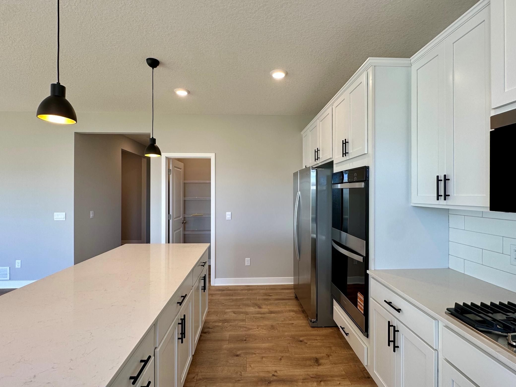A 7 foot island is one of the main stars of this kitchen!