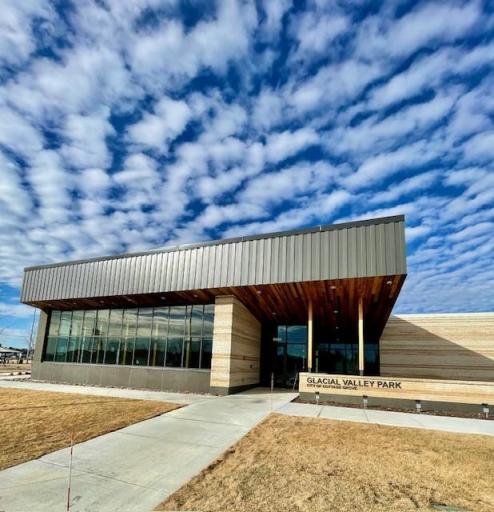 Glacial Valley Park is a quick walk on a trail from the neighborhood. Park highlights include: 6 Pickleball Courts, Regional Trail Connection, Large Rentable Building With Catering Kitchen, Multi-Use Turf Field, Ball Diamond & Ice Rink/Warming House