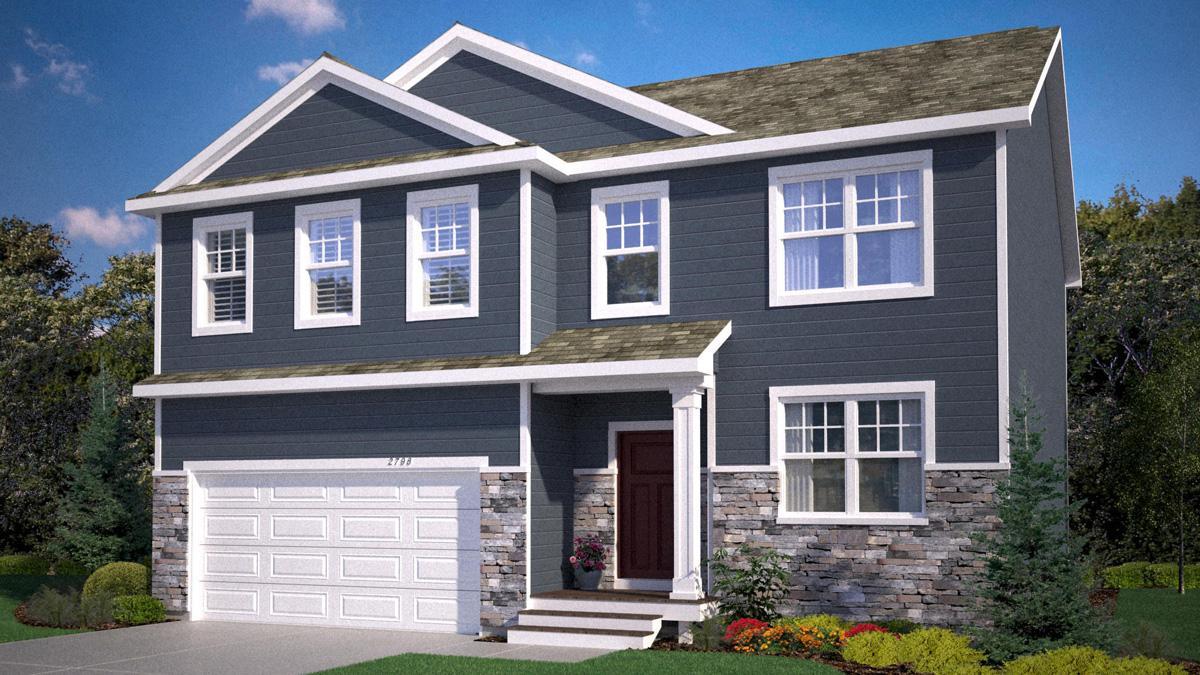 Rendering of 6240 Jennifer Ave. Home for sale will have 2.5 car garage. Home color will be different as seen here. Ask Jessie for more details.