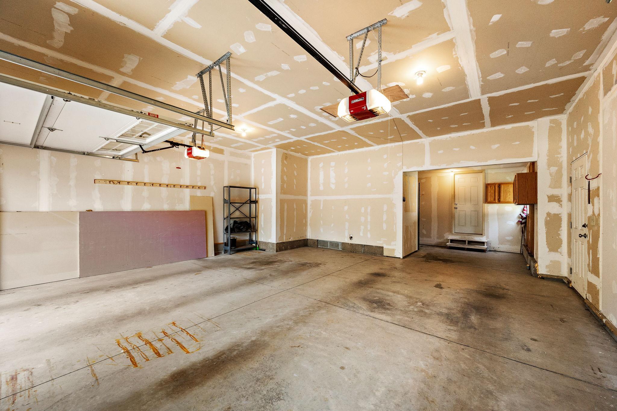 OVERSIZED, ATTACHED, and INSULATED garage measuring 23’ x 23’ plus an additional 10’ x 10’ space!