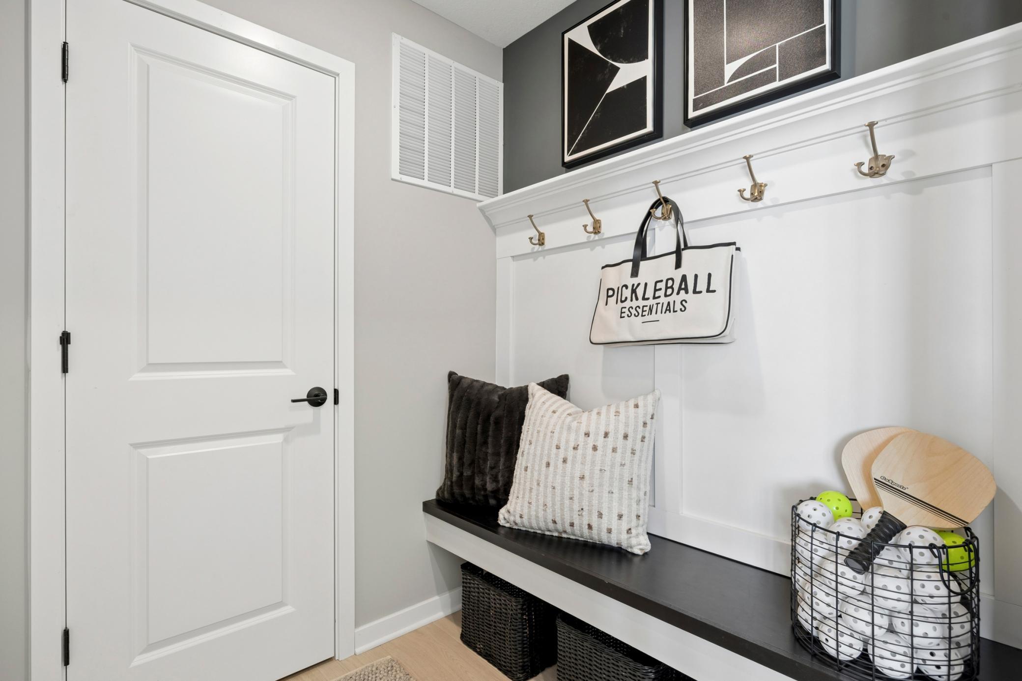 Mudroom With Boot Bench