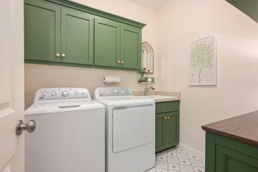 Laundry day is a breeze here, you'll love the sink.