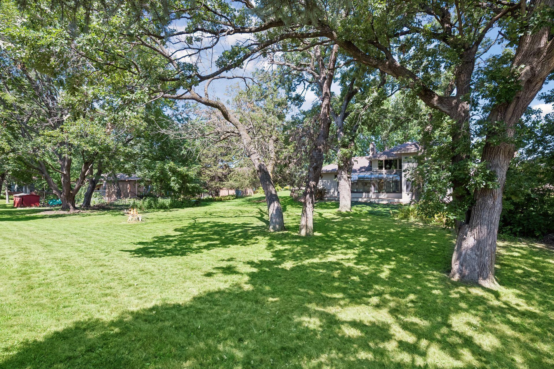 Spacious backyard.