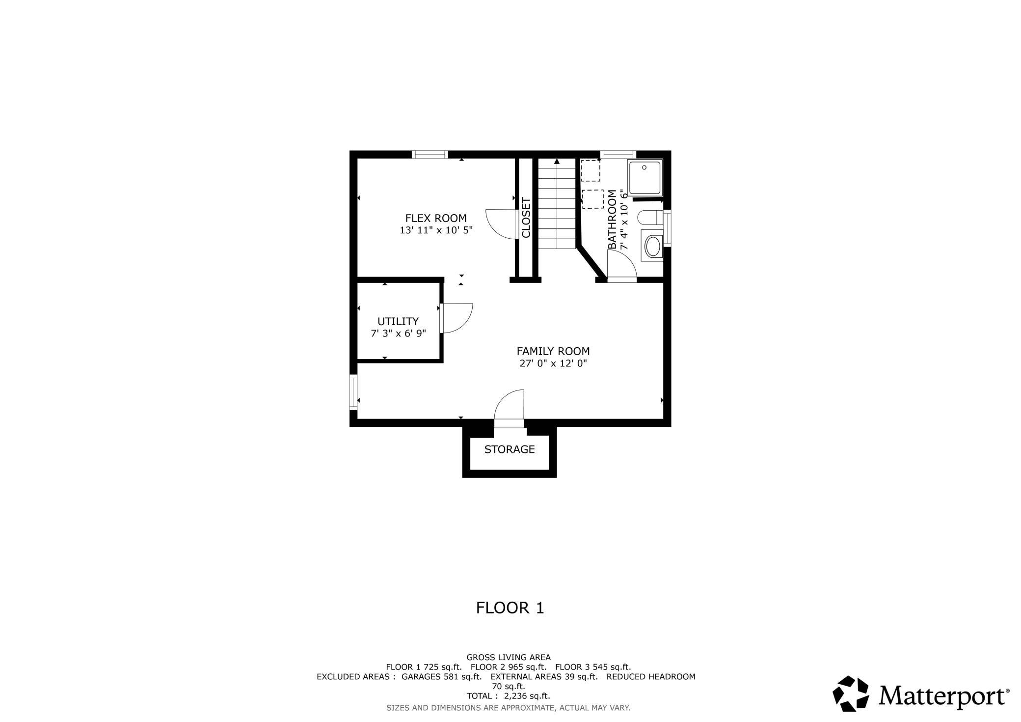 Lower Level Floor Plan.