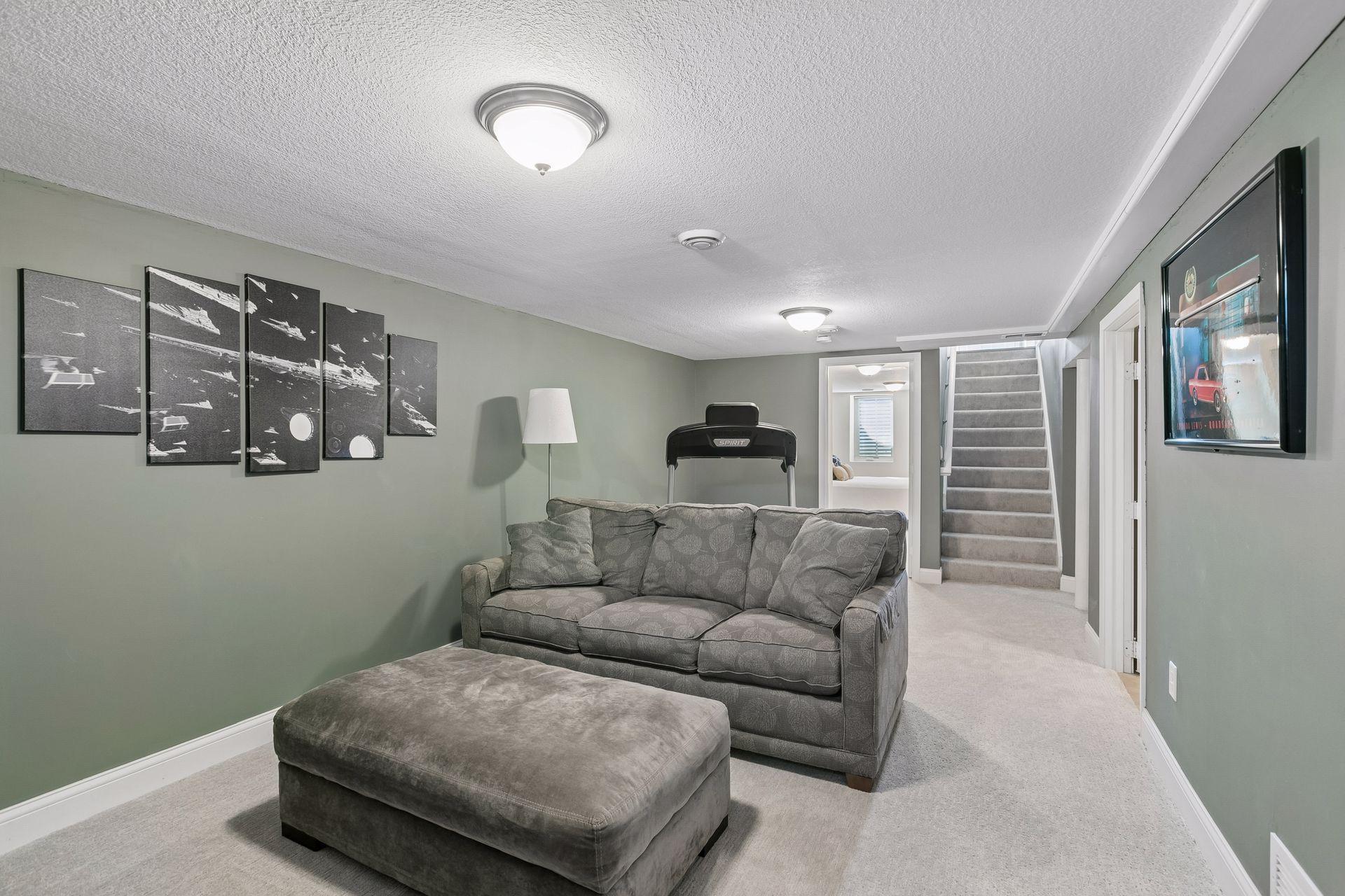 Lower level family room