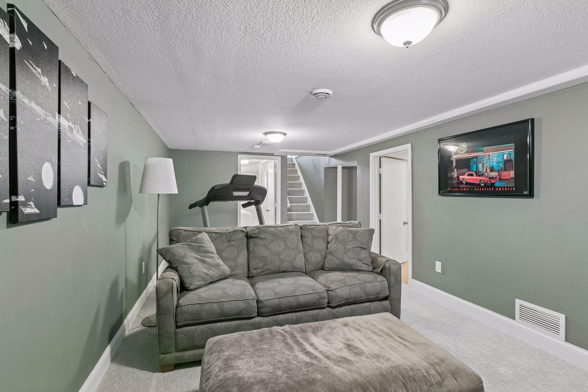 Lower level family room