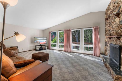 Large living room, light and bright with southern exposure