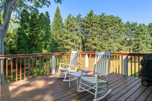 Enjoy time outdoors on the spacious wrap around deck.