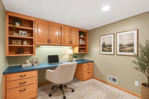 Lower level office space- VIRTUALLY STAGED