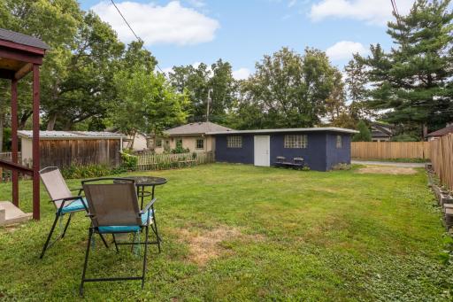 Backyard and 2-Car Garage