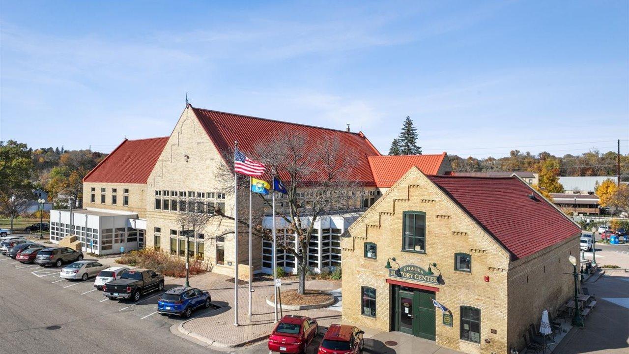 Chaska History Center and public library.