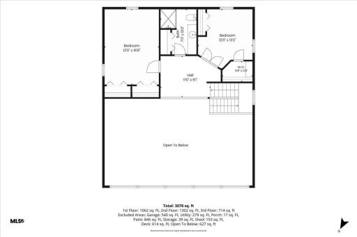 Upper Level w/ Dimensions