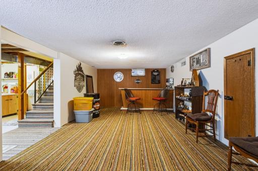 Refreshment end of family room!