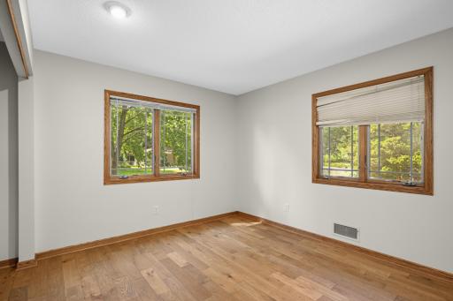 Primary Bedroom with two sets of windows.
