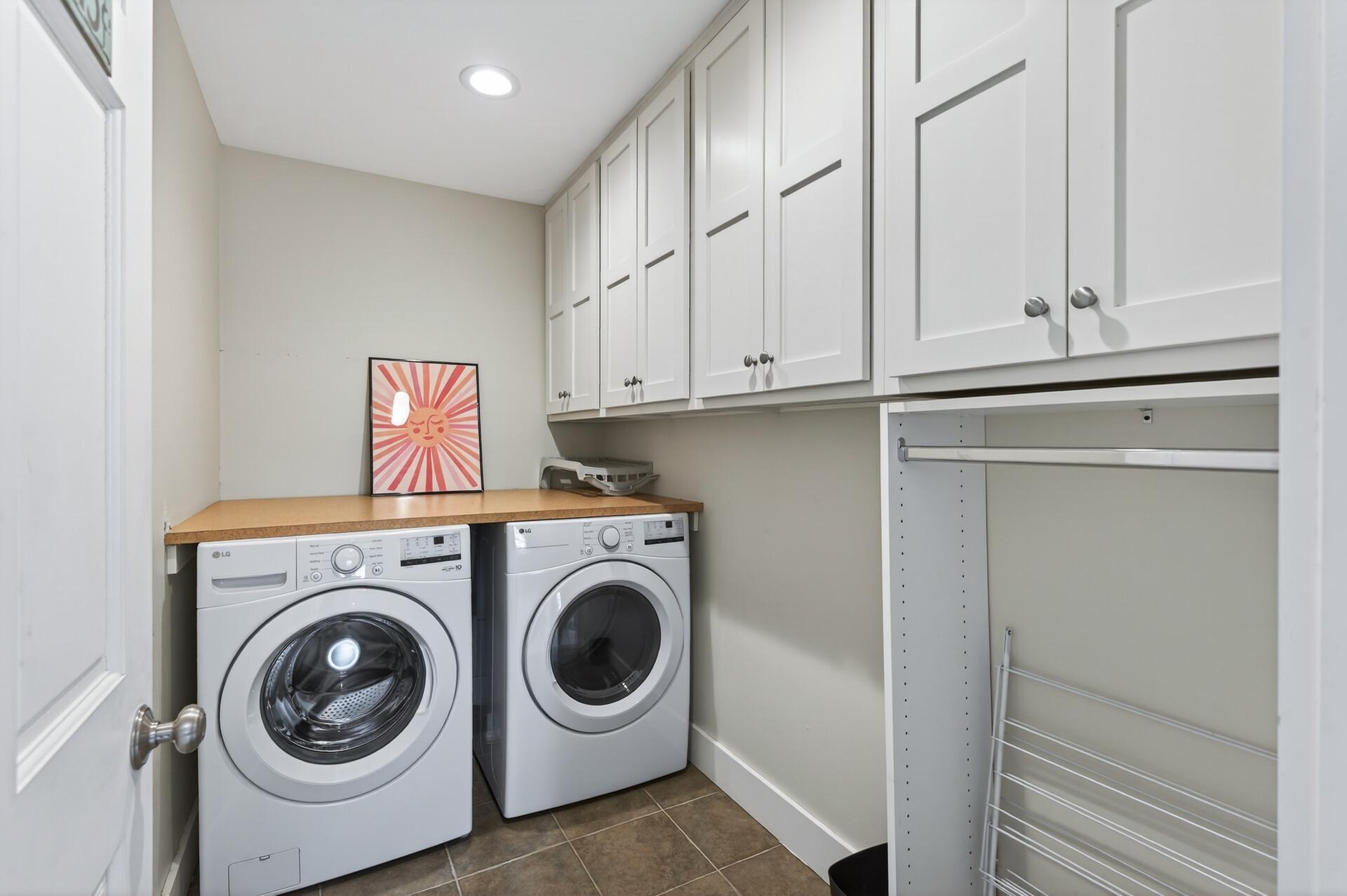 Main level Washer & Dryer- less than a year old!