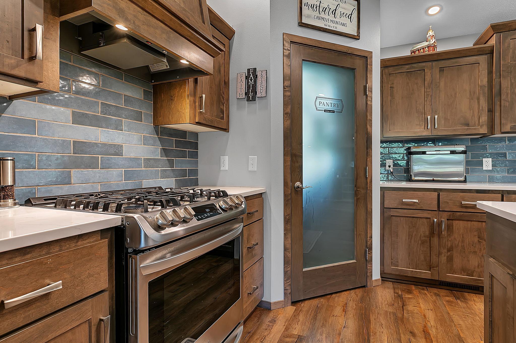 A walk-in pantry