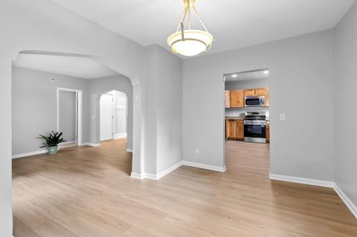 Easy kitchen and living room access.