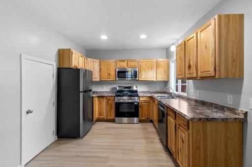 Gorgeous kitchen with backyard access.