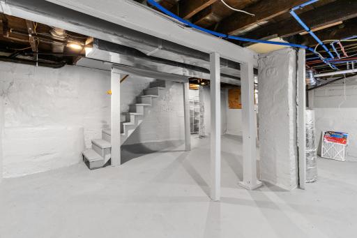 Clean lower level.