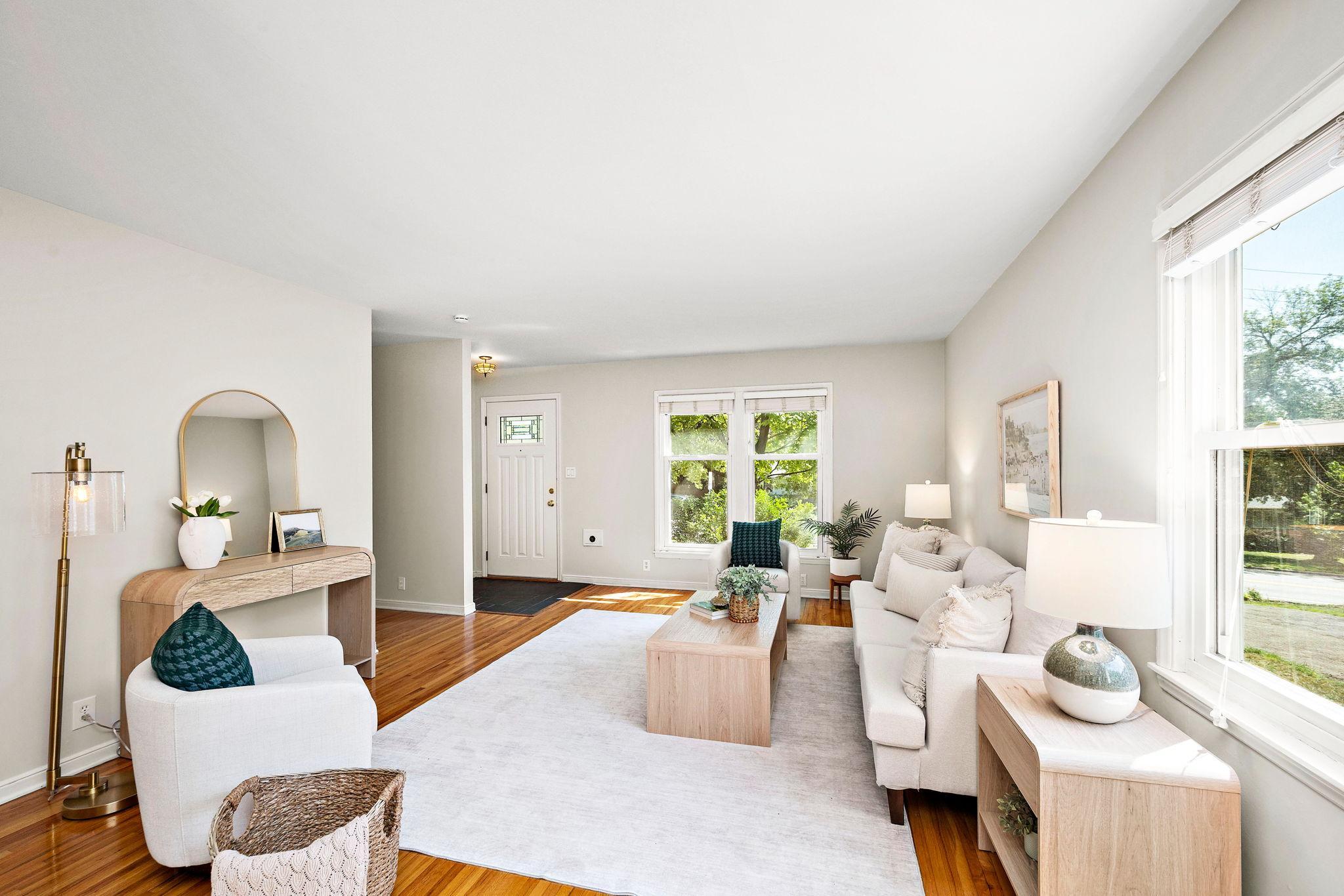 Open and spacious living room