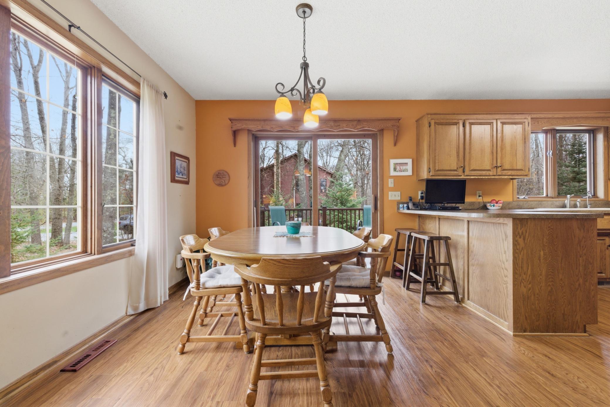 Dining area w/ deck access