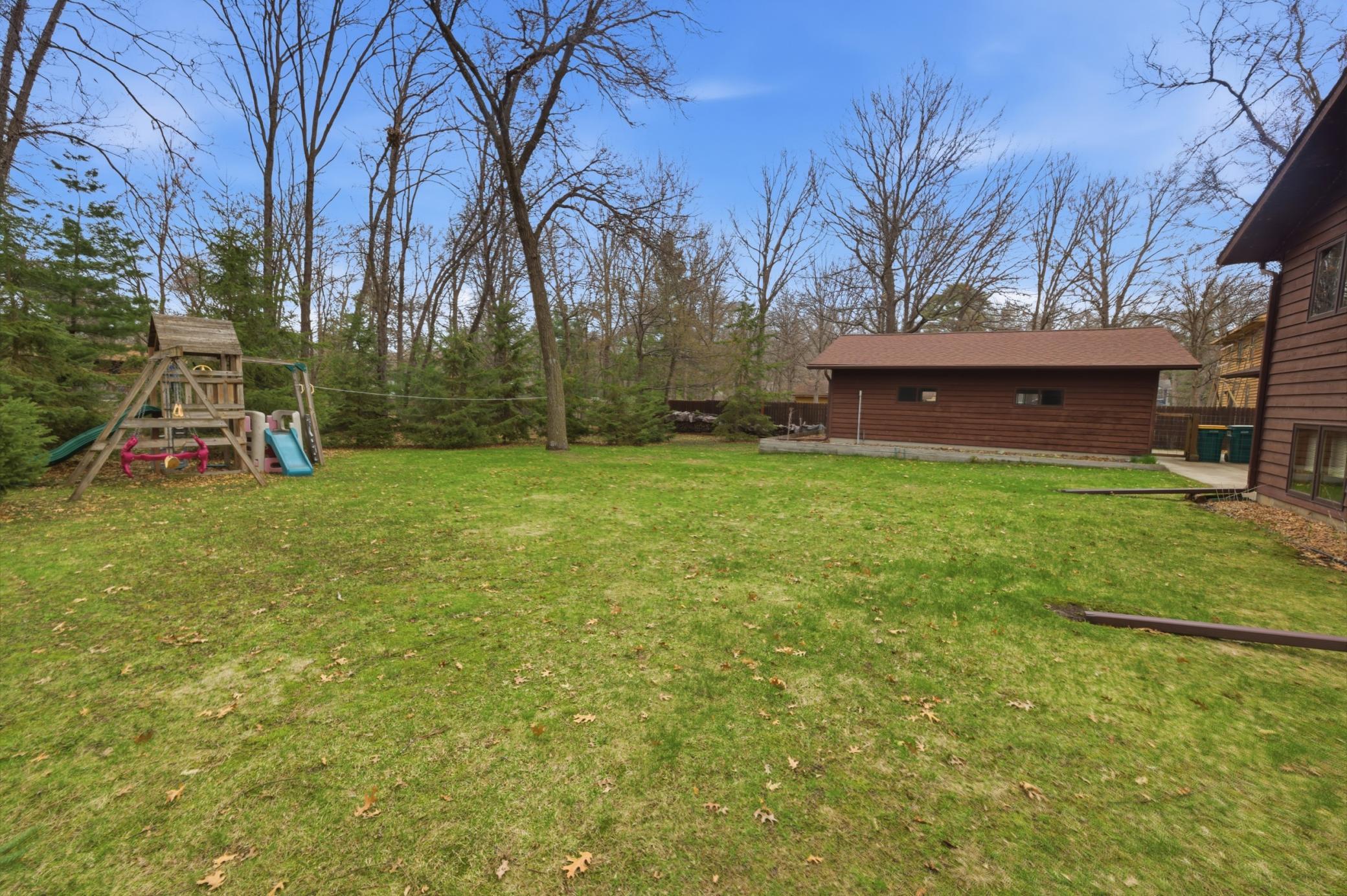 Large backyard