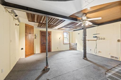 under the garage - storage room