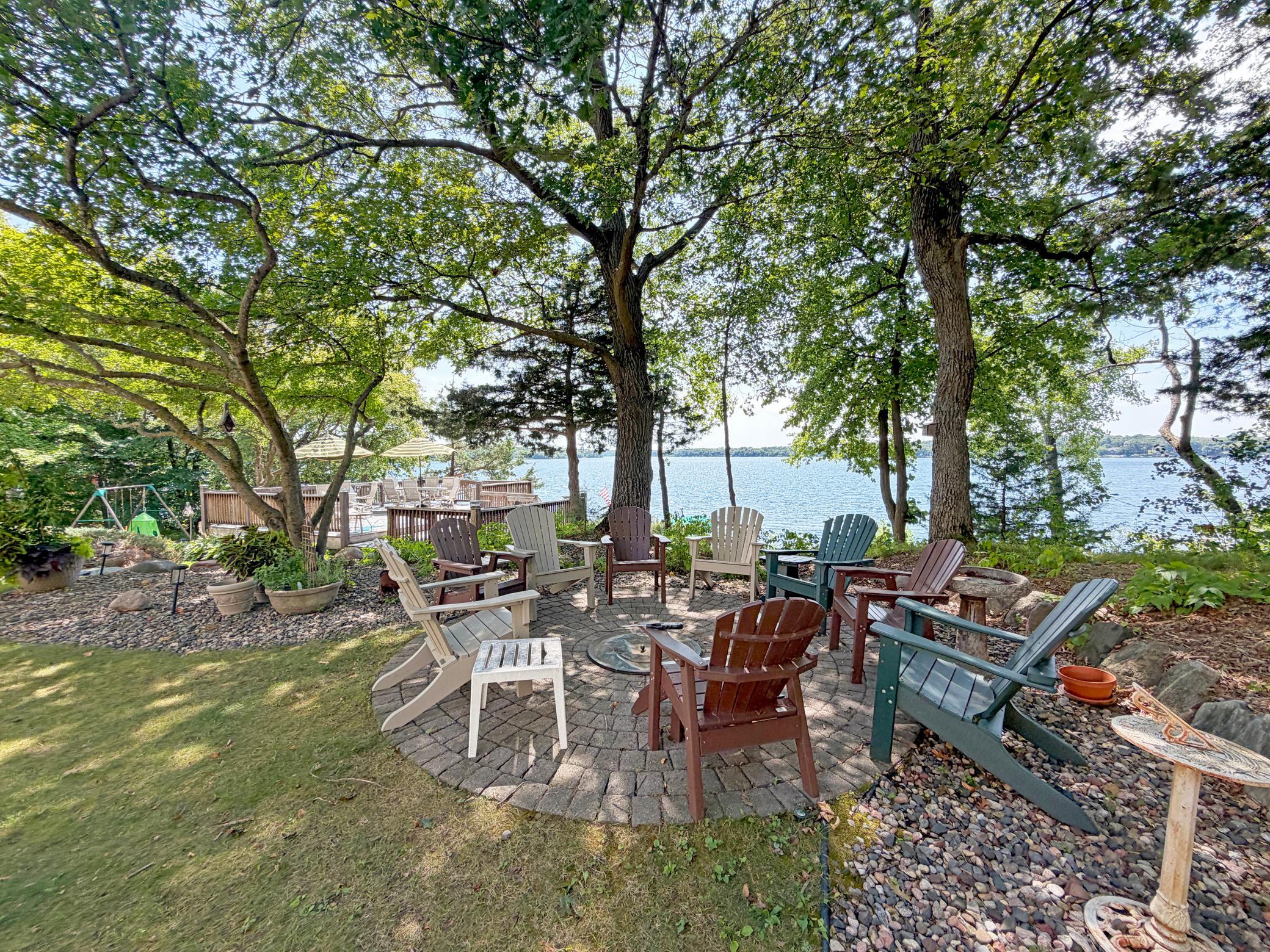 Enjoy a bon-fire on waters' edge, gorgeous landscaping outlines the yard.
