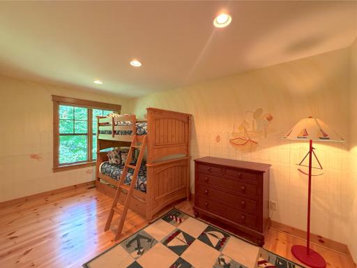 This additional room just off the bunk-room would be perfect for a private nursery finished with a walk-in closet.