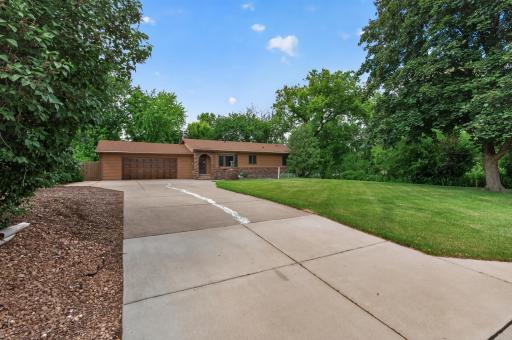 HUGE concrete driveway!