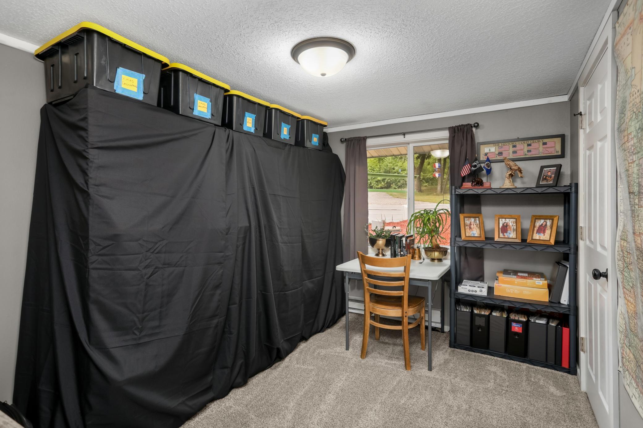 Third bedroom that is currently being used as an office.