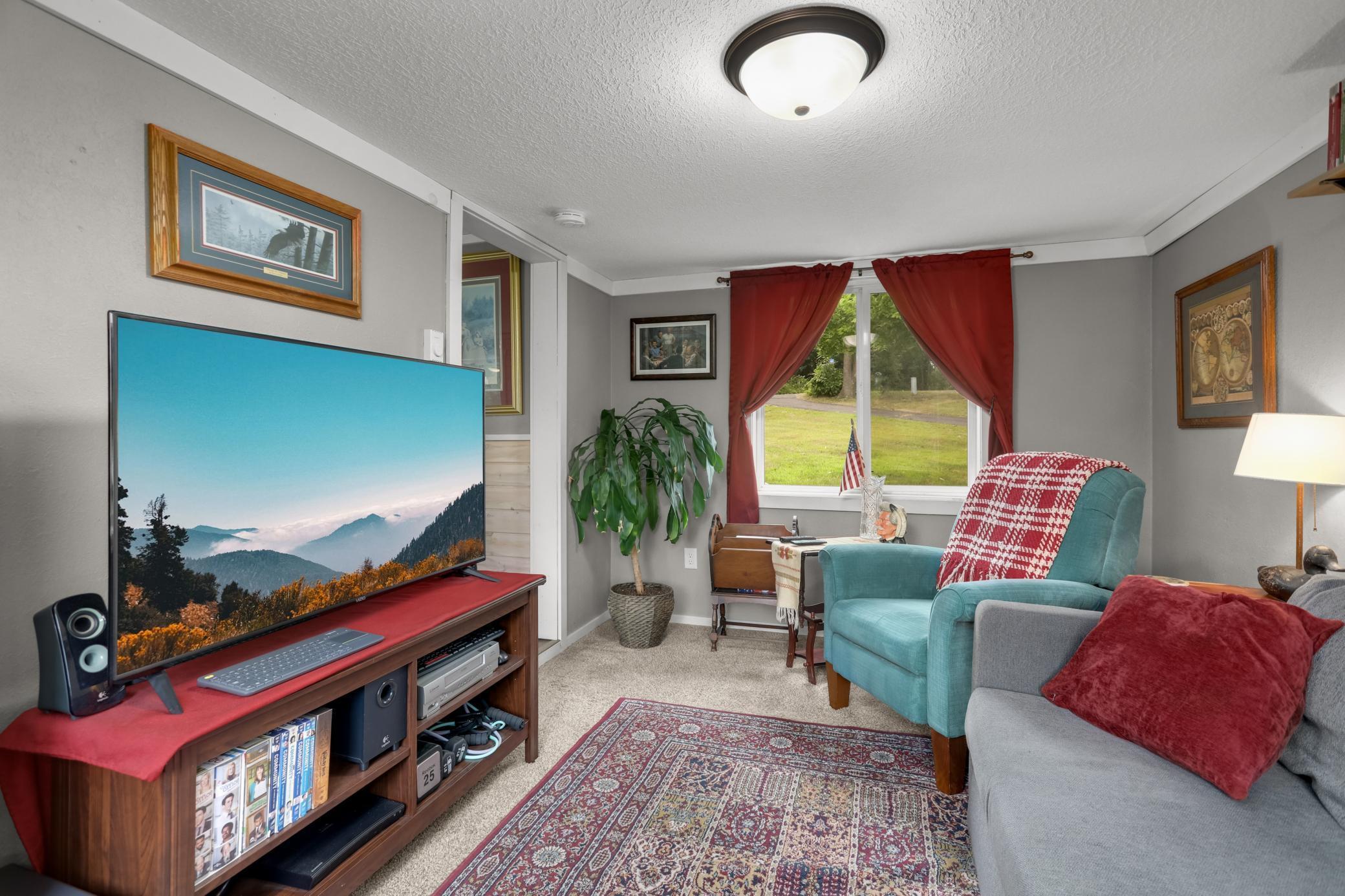 Third bedroom, currently being used as the family room.