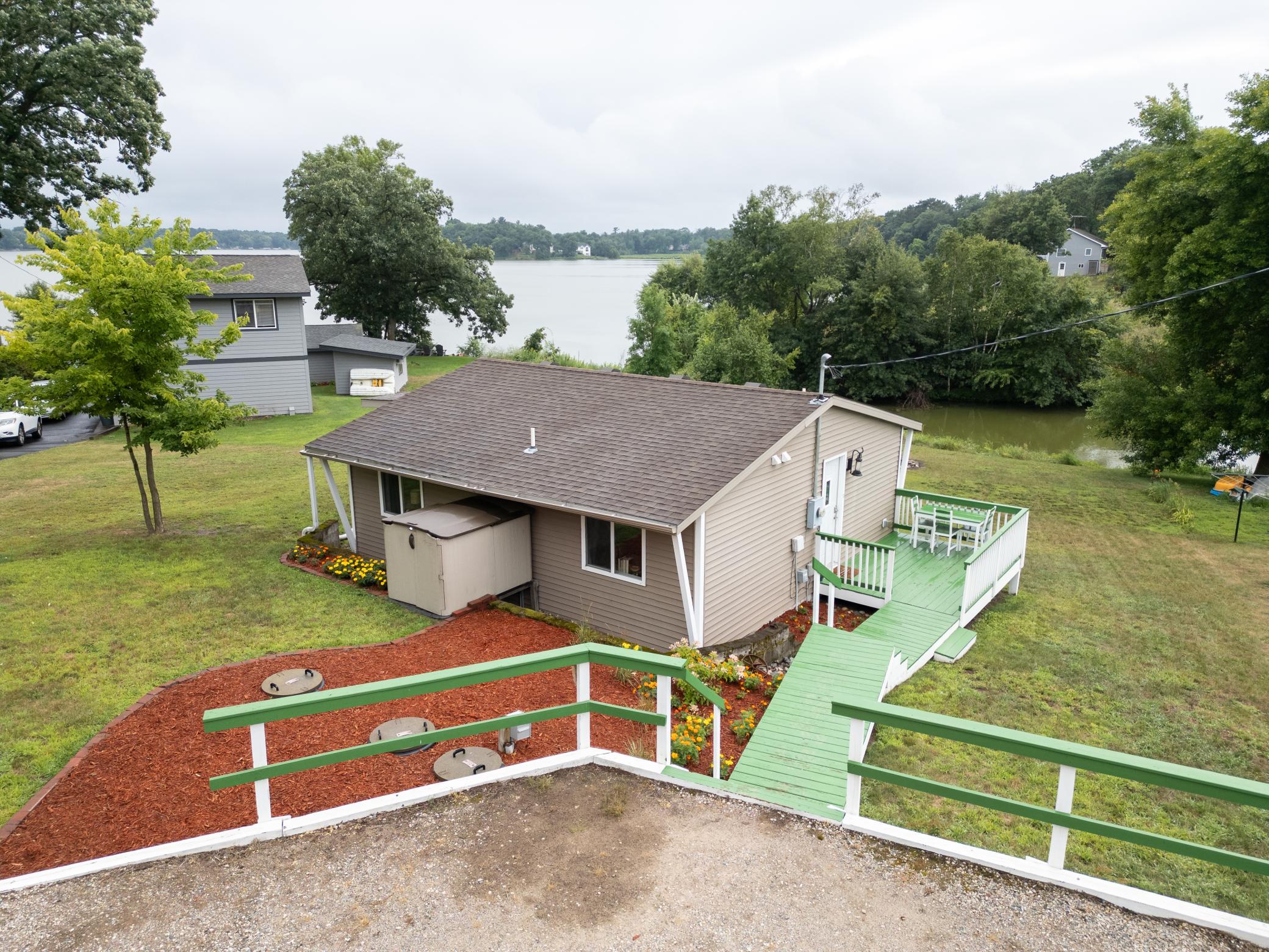 Welcome to this updated, lakefront home on Elk Lake in Zimmerman!