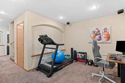 Flexible bonus area suitable for a home office, hobby space, workout area, or storage.